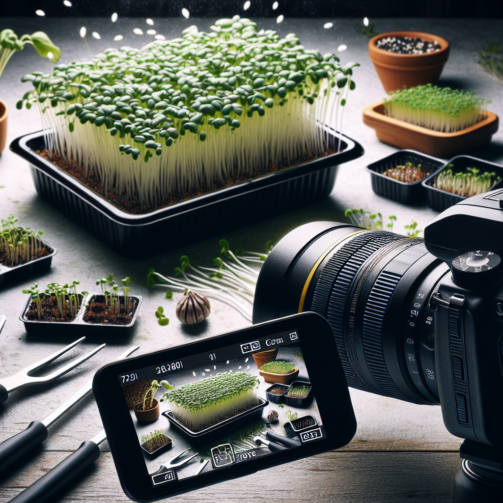 How to grow microgreens at home using simple kitchen tools and trays.